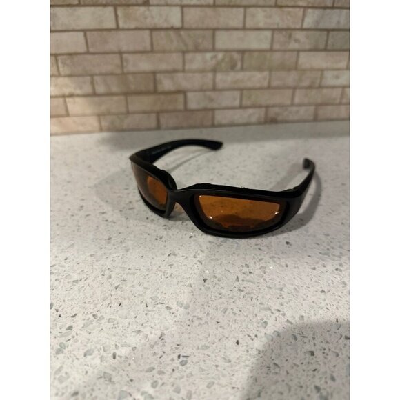Epoch Eyewear Motorcycle Riding Sports Sunglasses Black Frame Smoke Lens - Picture 1 of 5